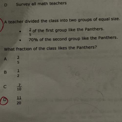 Why is the answer to this question d?