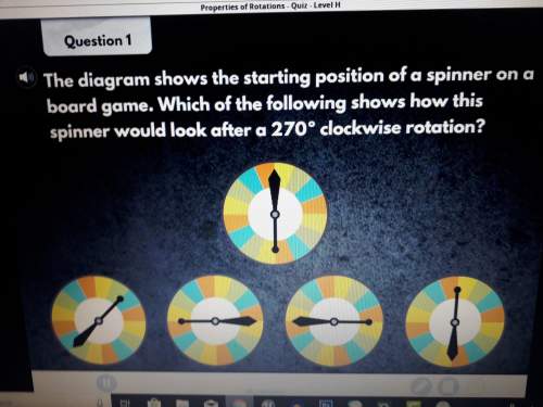 The diagram shows the starting position of a spinner on a board game. which of the following shows h