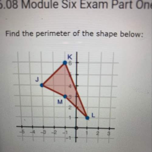 Find the perimeter of the shape below:
