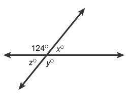 What is the measure of angle z in this figure?  enter your answer in the box