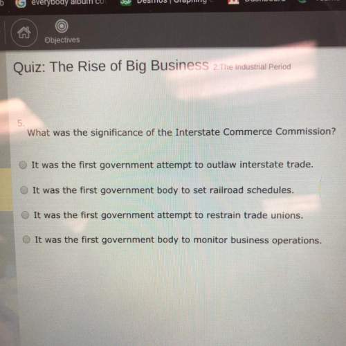 What was significance of the interstate commerce commission?