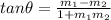 tan\theta =\frac{m_1-m_2}{1+m_1m_2}