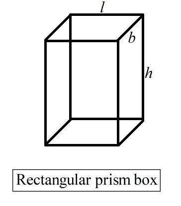 Erin covered a box with contact paper. the dimensions of the box are shown in the figure below:  a r