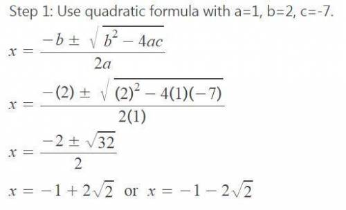 Solving quadratic equations a b c d