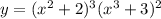 y=(x^2+2)^3(x^3+3)^2