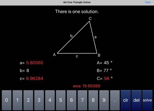 Complete the work to determine the value of a. use the law of sines:  . substitute:  . cross multipl