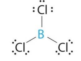 How many lone pairs are on the central atom in bcl3?  express your answer numerically as an integer?