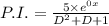 P.I.=\frac{5\times e^{0x} }{D^2+D+1}