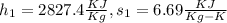 h_1=2827.4\frac{KJ}{Kg},s_1=6.69\frac{KJ}{Kg-K}