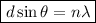 \boxed {d \sin \theta = n \lambda }