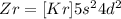 Zr=[Kr]5s^24d^2