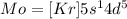 Mo=[Kr]5s^14d^5