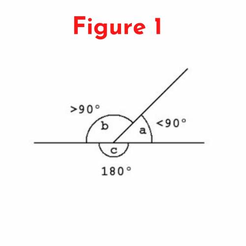 An angle bisector always creates two acute angles. find a counterexample to show that the conjecture
