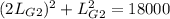 (2L_{G2})^{2} + L_{G2}^{2} = 18000
