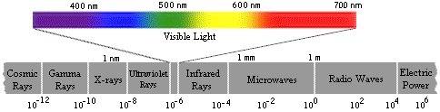 Is the wavelength of a microwave longer or shorter than the wavelength of visible light?  is the wav