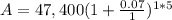A=47,400(1+\frac{0.07}{1})^{1*5}