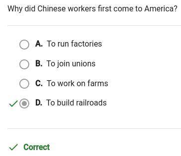 What did chinese workers first come to america?