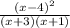 \frac{(x-4)^{2} }{(x+3)(x+1)}