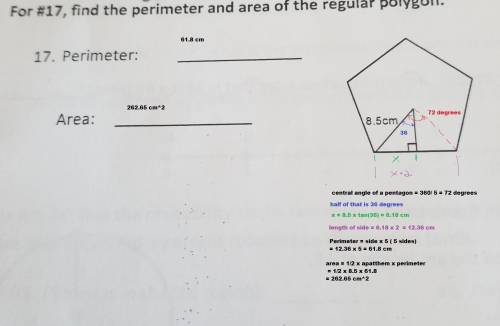 How do i find the perimeter of a regular polygon given the apothem