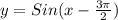 y=Sin(x-\frac{3\pi}{2})