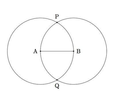 Using a straightedge and compass, construct the perpendicular bisector of fg