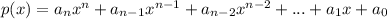 p(x)=a_nx^n+a_{n-1}x^{n-1}+a_{n-2}x^{n-2}+...+a_1x+a_0