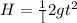 H = \frac{1}[2}gt^2
