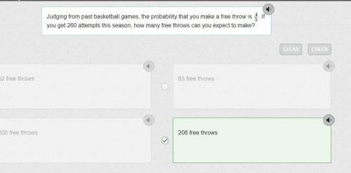 Judging from past basketball games, the probability that you make a free throw is 4/5 . if you get 2