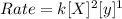 Rate=k[X]^2[y]^1