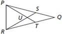 What is the common angle of pqt and rsq