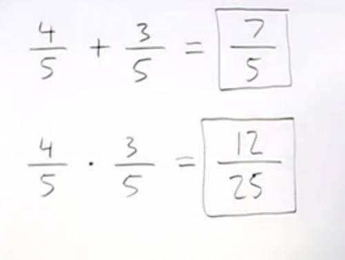 How is the process of multiplying fractions different from the process of adding fractions