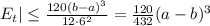 E_t|\leq\frac{120(b-a)^3}{12\cdot6^2}=\frac{120}{432}(a-b)^3