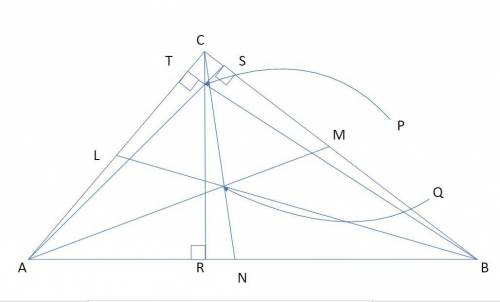 Name the following segment or point. given:  l, m, n are midpoints median to segment bl segment as s