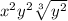 x^{2} y^{2} \sqrt[3]{y^2}