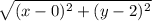 \sqrt{(x-0)^2+(y-2)^2}
