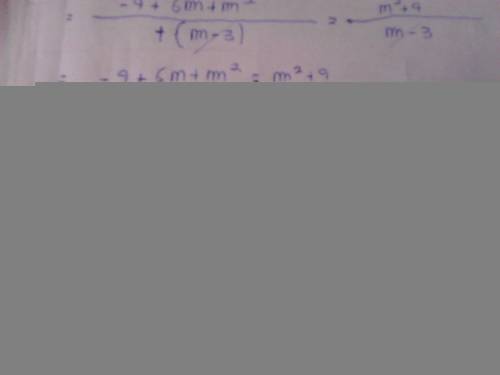 What is the solution to the equation(3/m+/3-m)=(m^2+9/m^2-9)