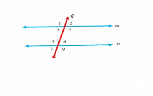 The sketch shows two parallel lines cut by a transversal. angle 1 is 58°. what is the measure of ang