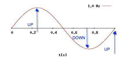 What do you notice about the frequency of the sine function:  y=sin(x) and the frequency of the cosi