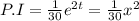 P.I=\frac{1}{30}e^{2t}=\frac{1}{30}x^2