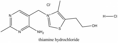 How many p electrons are in the thiazoline ring of thiamine hydrochloride?  of thiamine?