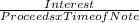 \frac{Interest}{Proceeds x Time of Note}