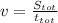 v= \frac{S_{tot}}{t_{tot}}