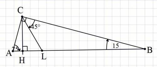 In ∆abc acute angles are in the ratio 5: 1, i.e.  ∠bac :  ∠abc = 5: 1. if ch is an altitude and  cl