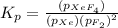 K_p=\frac{(p_{XeF_4})}{(p_{Xe})(p_{F_2})^2}