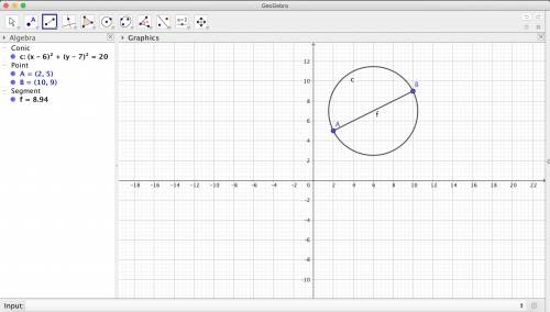 Find the radius of the circle and write the standard form of the circle's equation