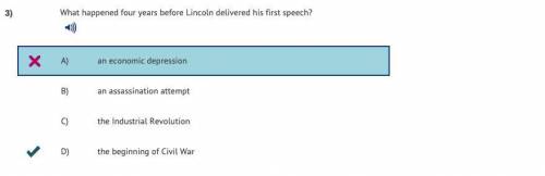 What happened four years before lincoln delivered his first speech?