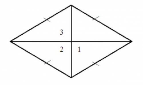 7:  in the rhombus, m∠1=10x, m∠2=x + y, and m∠3= 5z. find the values of x, y, and z.
