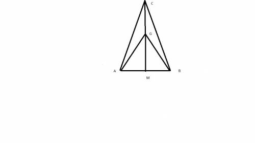 Let g denote the centroid of triangle abc. if triangle abg is equilateral with side length 2, then d