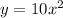 y=10x^2