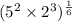 (5^2\times 2^3)^{\frac{1}{6}}